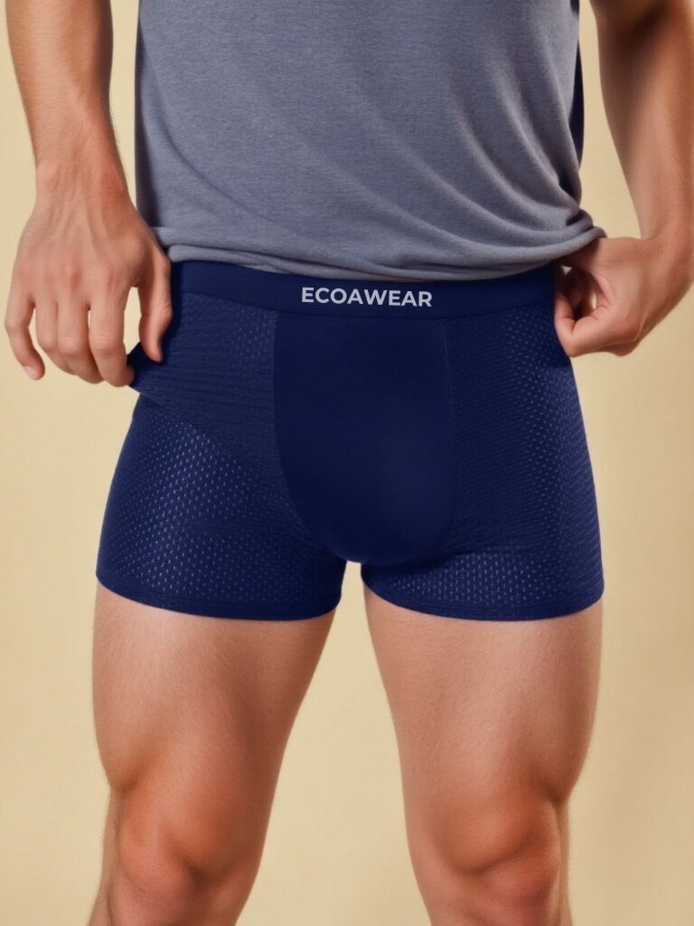 Men's Black Performance Boxer Briefs
